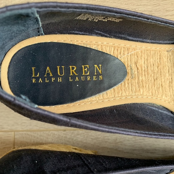 Lauren Ralph Lauren NWOT Wedge Metallic Blue 6.5B - Picture 8 of 8